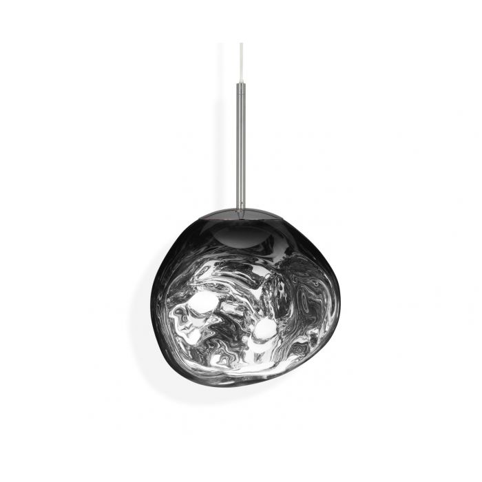 Suspension LED Tom Dixon Melt argentée