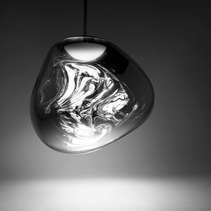 Suspension LED Tom Dixon Melt argentée