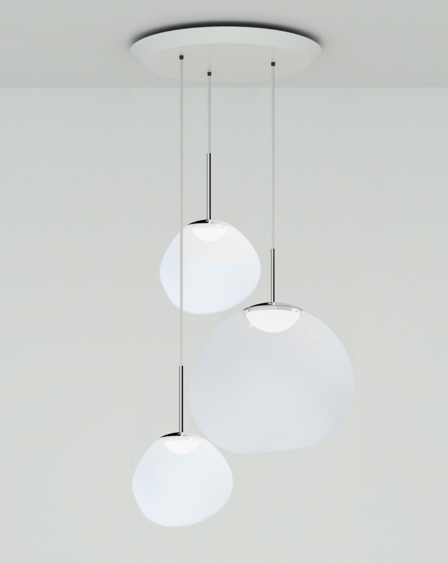Système de suspension ronde Tom Dixon Melt LED Trio