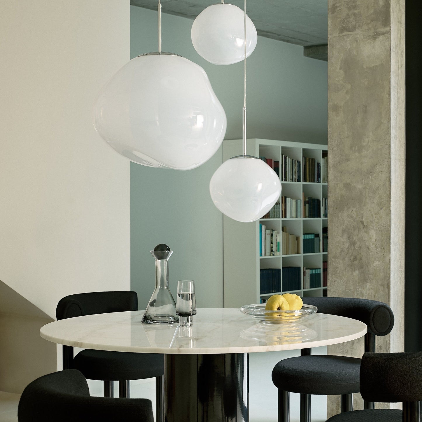 Système de suspension ronde Tom Dixon Melt LED Trio