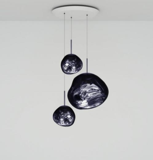 Système de suspension ronde Tom Dixon Melt LED Trio