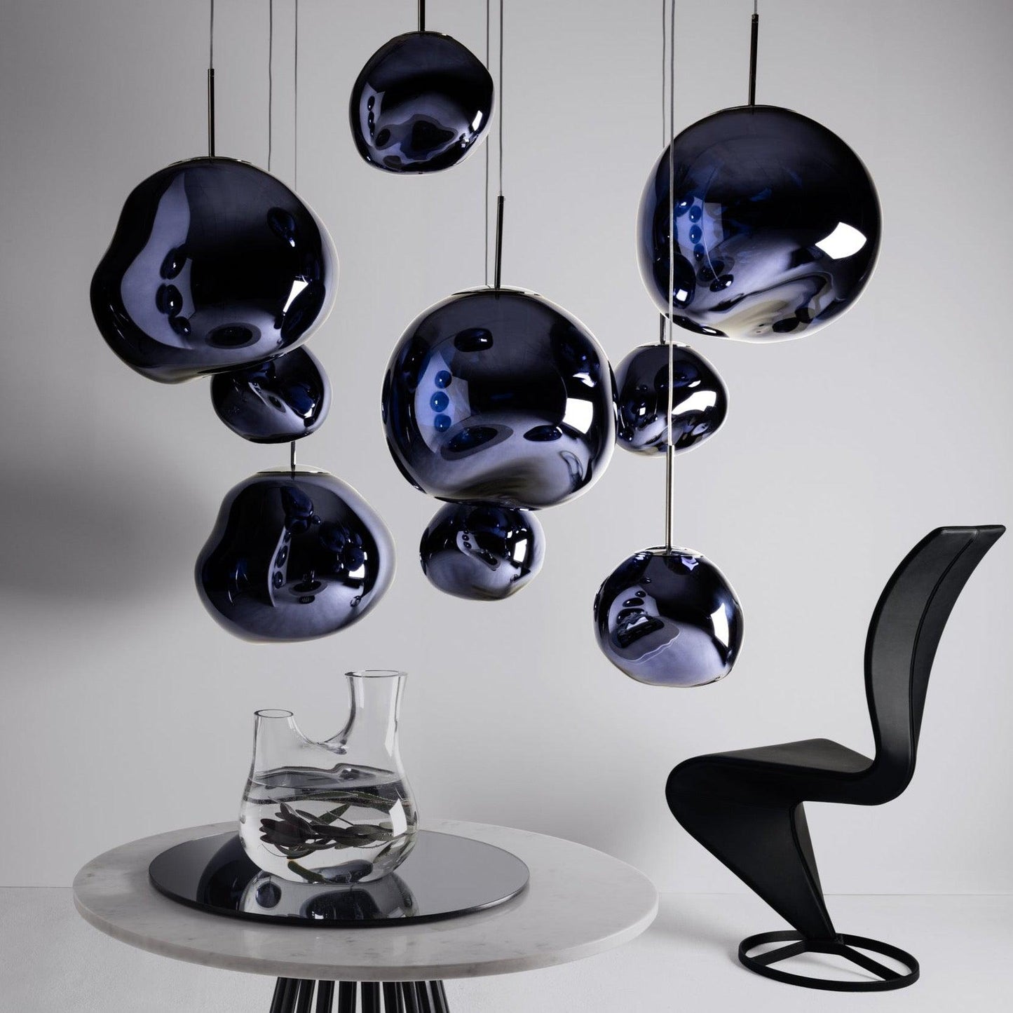 Système de suspension ronde Tom Dixon Melt LED Trio