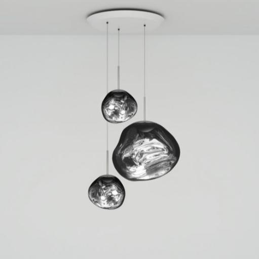 Système de suspension ronde Tom Dixon Melt LED Trio