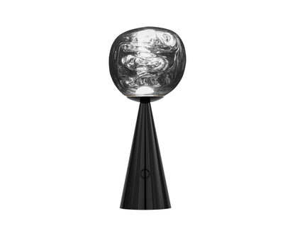 Lampe de table portable Tom Dixon Melt noire