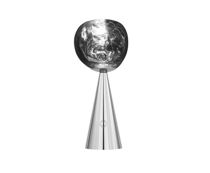 Lampe de table portable Tom Dixon Melt argentée