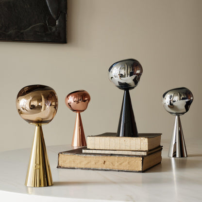 Lampe de table portable Tom Dixon Melt argentée