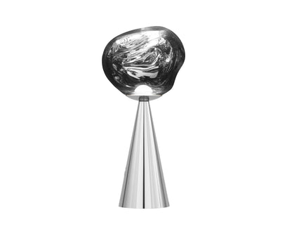 Lampe de table portable Tom Dixon Melt argentée