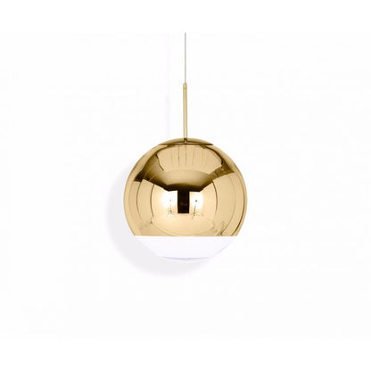 Suspension lumineuse LED Tom Dixon Mirror Ball dorée