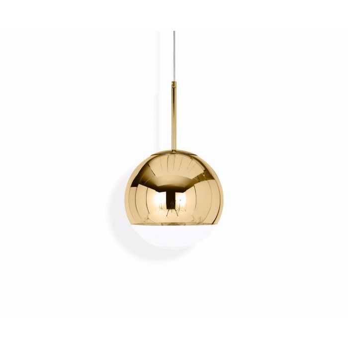 Suspension lumineuse LED Tom Dixon Mirror Ball dorée