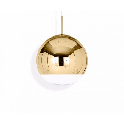 Suspension lumineuse LED Tom Dixon Mirror Ball dorée