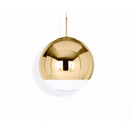 Suspension lumineuse LED Tom Dixon Mirror Ball dorée