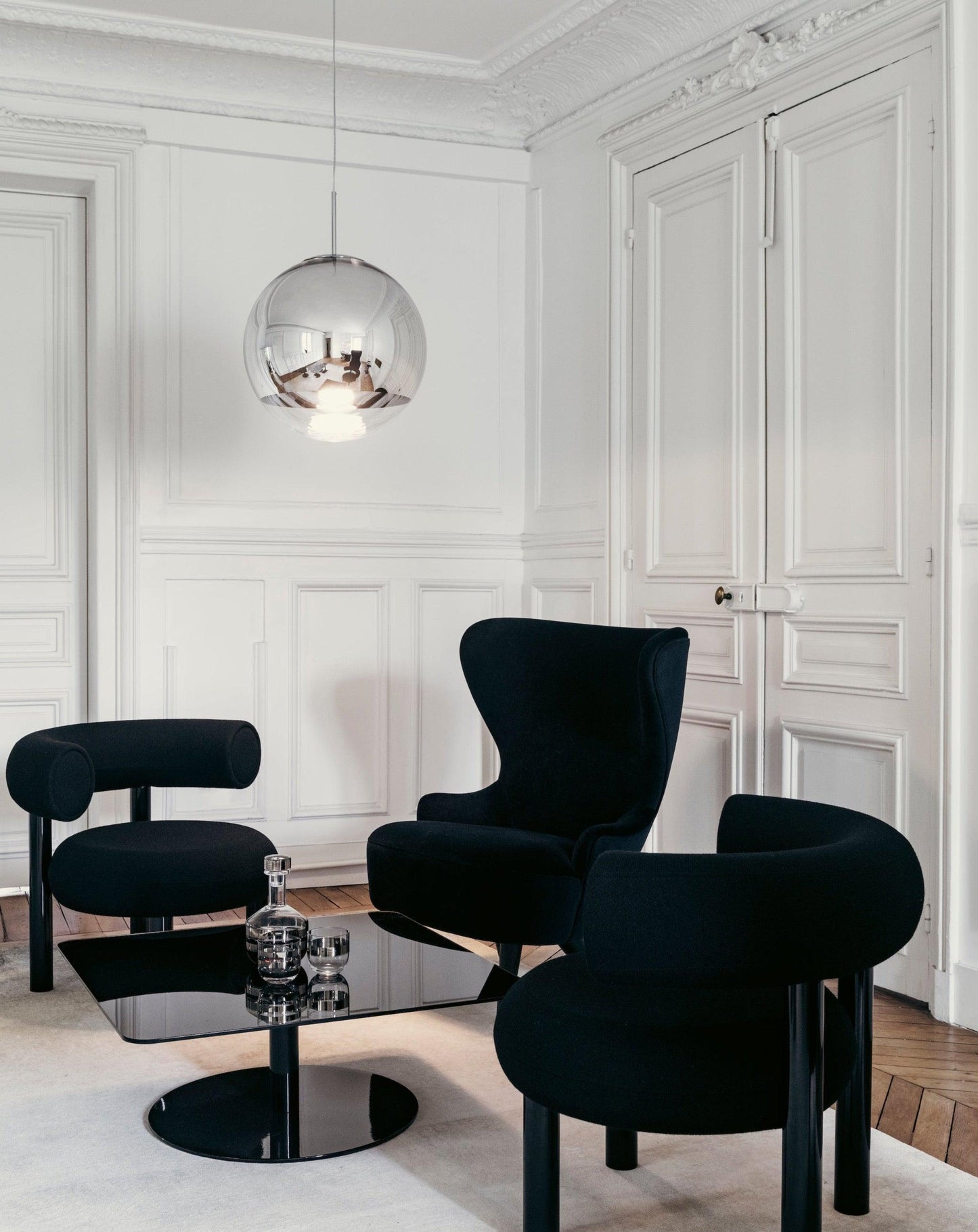 Suspension LED Tom Dixon Mirror Ball argentée