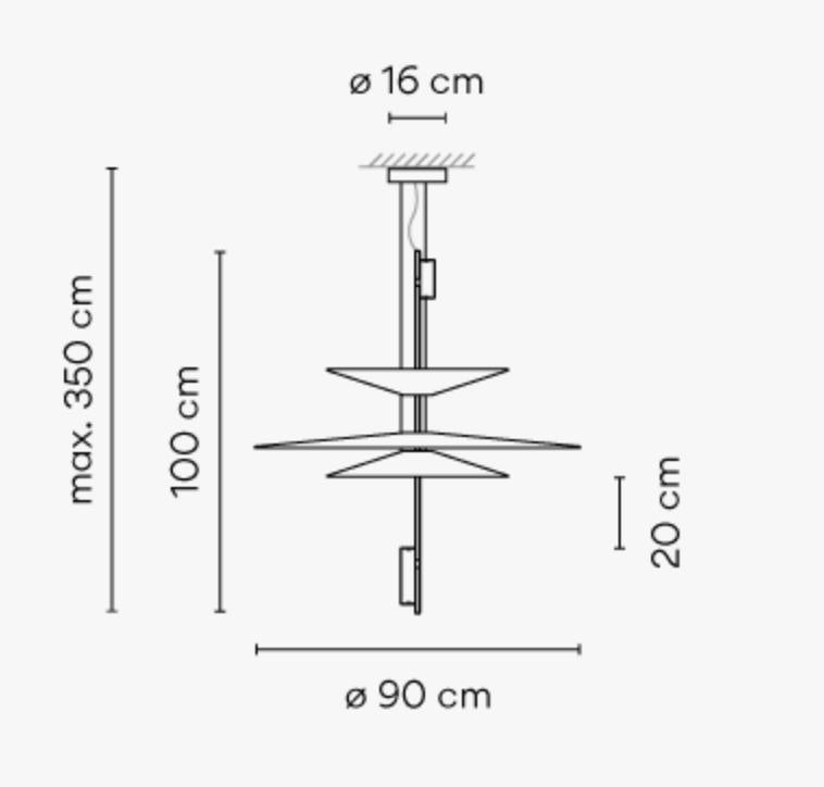 Suspension lumineuse Vibia Flamingo