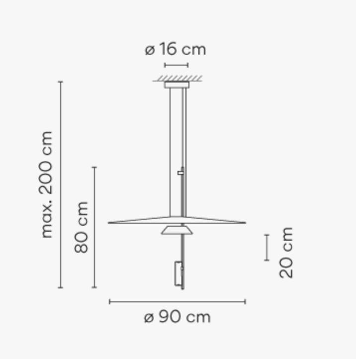 Suspension lumineuse Vibia Flamingo