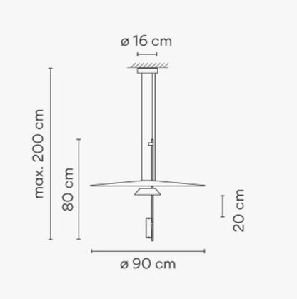 Suspension lumineuse Vibia Flamingo