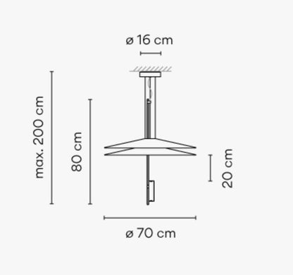 Suspension lumineuse Vibia Flamingo